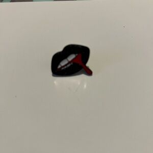 Black and Red Lip Pin